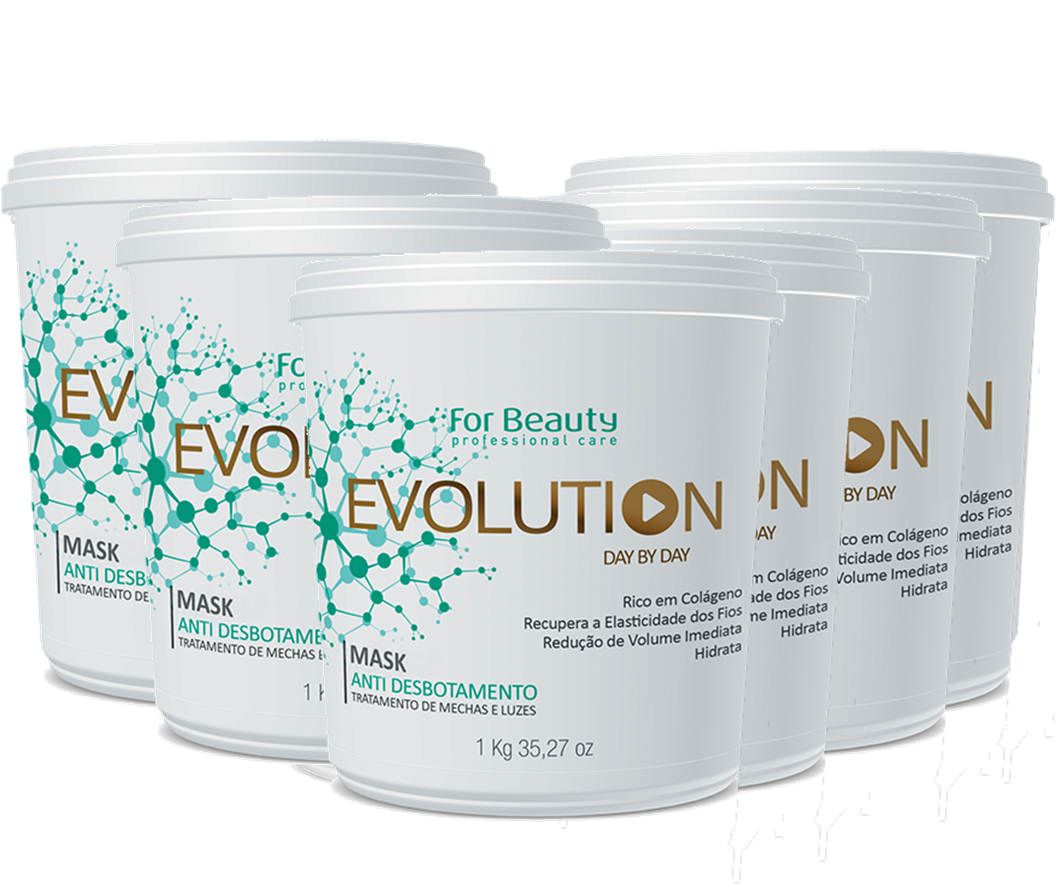 FOR BEAUTY - EVOLUTION ANTI DESBOTAMENTO MASQUE 1 kg - 6 UNIDADES